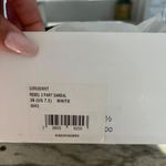 Topshop rebel white leather stingray textured peep toe ankle strap sandal heels Photo 13