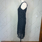 Liviana Conti Black‎ Circle Cutout Sleeveless Tank Dress Size 40 / US 6 Black Photo 5