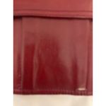 Speci Italian leather Clutch Purse Gold Chain Strap Flap Closure Evening Bag Red Photo 4