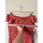 Nanette Lepore Cotton Blend Off The Shoulder Lace Midi Dress 6 NWT Photo 6