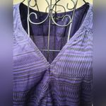 Banana Republic NWOT Purple and Black Patterned Dress Photo 2