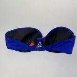 Victoria's Secret  Blue Strappy Criss-Cross Strapless Bikini Swim Top Women's 34D Photo 4