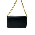 Christian Dior Vintage  Black Leather Shoulder Bag – Gold Hardware, Convertible S Photo 5
