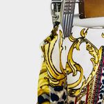 Cache Baroque Chain Print Midi Skirt Size M NWT Photo 7