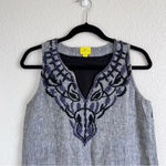 Roberta Roller Rabbit  Linen V-Neck Mini Dress Photo 1