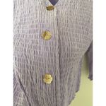 Fresco by Nomadic Traders Lavender Mother of Pearl Buttons Top Blouse Sz M Purple Size M Photo 4