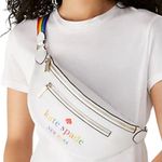 Kate Spade Authentic  pebbled leather logo 2 zips Beltbag Photo 0