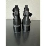 Sanctuary  Cora Suede Heeled Ankle Boots Women 10 Black Minimalist Academia Biker Photo 6