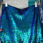 Blue and green iridescent, sequin dress, sexy, mermaid, pencil skirt Photo 1
