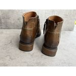 Franco Sarto  Women’s 7.5M Booties Tan Nemi Low Heel Zip-Up Leather Ankle Boots Photo 3