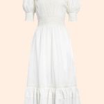 Reformation  Betsie Dress (Ivory) Photo 1