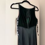 Zum Zum Exclusively for Dillards Green Velvet Satin Gown Dress, Size 5/6 Photo 1