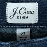 J.Crew Women’s Vintage Straight Jeans Dark Denim High Rise Velvet Stripe Sz 27 Photo 6