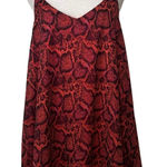 Show Me Your Mumu Circus red & orange snakeskin mini dress size S Photo 0