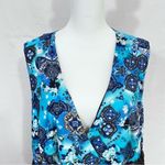 Venezia Womens Multicolor Floral Sleeveless Tunic Blouse Mini Dress Size 26/28 Photo 2