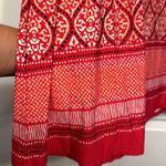 Chico's Women’s CHICO’s Red Black White Maxi Paisley Dress Size 0 US 4/6 EUC #2107 Photo 1