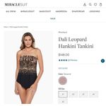 MiracleSuit New. black tankini top. Size 8 Retails $148 Photo 6