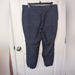 Frank & Eileen  Jameson Jogger Pant Cotton/Flax Blend Womens 10 Navy Photo 1