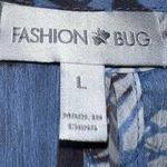 Fashion Bug blue blouse women’s size large Photo 4