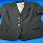 Kasper  Black Button-Up Blazer Photo 15