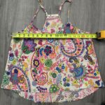 The Impeccable Pig  Crop Top Tank Women’s Size Medium Paisley Neon Racerback Boho Photo 6