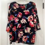 Jules & Leopold  Floral Print Women's Top XL Petite Photo 5
