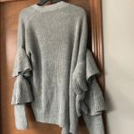RD Style  ruffled tier bell sleeves open Grey cardigan XS but run large Photo 5