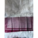 Ray Strauss Unltd Burgundy and White Checkered Polyester Scarf Red Photo 4