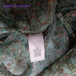 Victoria's Secret New! ruffle babydoll green flowers & metallic thread, size S Photo 14