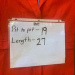 Willi Smith  Blazer Jacket Medium Red Lined blend Blue/White stripe lining button Photo 5