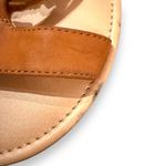 Maurice's Brown Faux Leather Lace Up Tassel Pom Pom Flat Sandals Sz 8 Photo 6