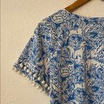 Lilly Pulitzer Blue and White Fox Patterned Dress Size Medium Photo 3
