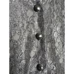 American Vintage Vintage 1990s Ms. Choice Black Lace & Velvet Maxi Dress Made in USA large Photo 8