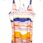 Lululemon Womens Cool Racerback Tank Top Luon Light Fabric Stretch Multi Size 8 Photo 1