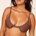 ANDIE Swim Size S Bikini Top Sicily Top NWT Espresso Brown Neutral Minimalist Photo 0