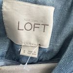 Ann Taylor Loft Lyocell/Linen Chambray Zip Bomber Jacket SMALL Lihhtweight NEW Photo 11