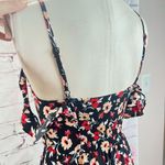 EXPRESS  Women's Off Shoulder Floral Double Slit Midi Dress Multicolor Size small Photo 7