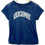 Abercrombie & Fitch  Blue White Logo Vintage Crewneck Short Sleeve Shirt Size S Photo 0