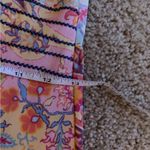 Etro Y2K Fairy Babydoll Designer Paisley Boho Hippie Fest Midi V Neck Dress Sz 4 Pink Photo 14