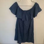 Madewell  Rio Cover-Up Dress Chambray Blue Linen Photo 9