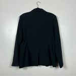 Norma Kamali Suit Jacket Blazer Single Breasted Size 18 Black Notched Lapel Photo 5
