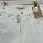 Madewell Kick Out Crop Jeans Pure White Stretch Mid Rise Flare NI961 US 24 NWT Photo 8