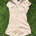 Urban Outfitters UO Ribbed Polo Playsuit Photo 1