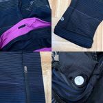 Lululemon Rare Passion Crop II Om Stripe Black Multi/Black Crop Leggings Size 6 Photo 7