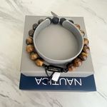 Nautica  Tiger Eye Beaded Feather Charm Bracelet, Uni‎ Sex, Brown/Black, NWT Photo 8