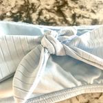 Hollister Co. Light Blue Ribbed Bandeau Swim Top Large Photo 6