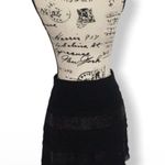 BCBGeneration Black Tiered Sequin Mini Skirt Photo 2