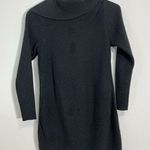 Womans Alfani Petiite Black Matellic Cowl Neck Long Sleeve Sweater Dress Size PS Photo 0