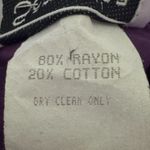 Vintage Patchwork Vest Top Size 22 80s Rayon Blend Purple Photo 4