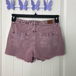 O'Neill O’Neill women’s light wash maroon denim distressed hem short shorts size 25 Photo 5